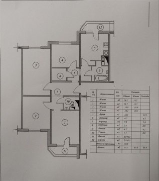 4-к квартира, 13/17 эт., 91м²
