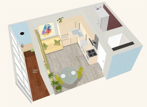 Студия, 3/20 эт., 18м²