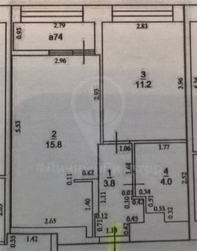 1-к квартира, 12/25 эт., 37м²