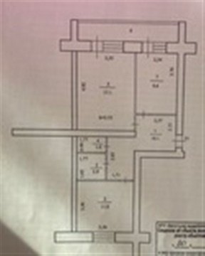 2-к квартира, 2/5 эт., 53м²