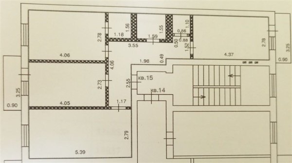3-к квартира, 3/3 эт., 64м²