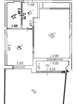 1-к квартира, 1/18 эт., 41м²