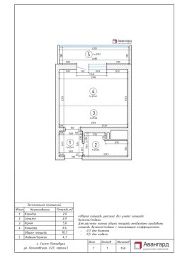 Студия, 3/20 эт., 18м²
