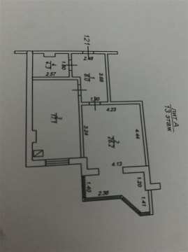 1-к квартира, 13/15 эт., 55м²