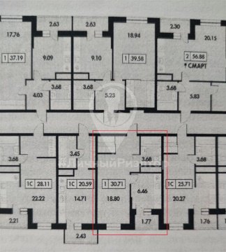 1-к квартира, 6/7 эт., 31м²