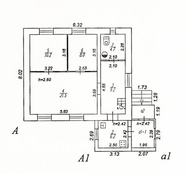Дом 80м², участок 8 сот.