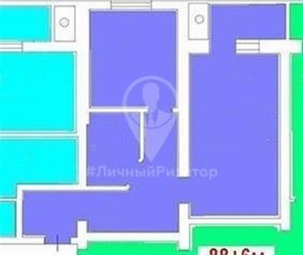 1-к квартира, 4/8 эт., 39м²