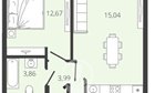 1-к квартира, 4/19 эт., 39м²