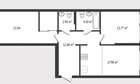 3-к квартира, 13/13 эт., 70м²